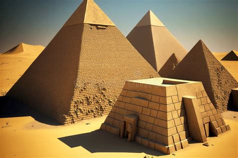 Ancient Egyptian Pyramids As Tombs for Pharaohs Stock Image - Image of ...