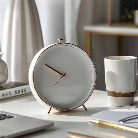 modern desk clock image clock desk modern   stockcake