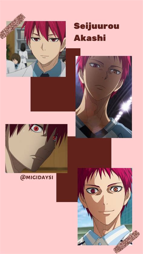 Баскетбол Куроко обои Акаши Сейджуро | Personagens de anime, Anime ...