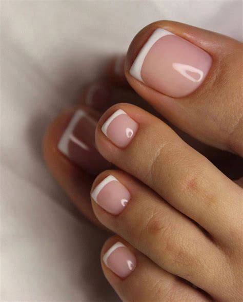 #nagellack trend 2019 füsse | Gel toe nails, French tip acrylic nails