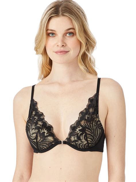 Adored by Adore Me Women’s Layla Plunge Push Up Underwire Lace Bra with ...