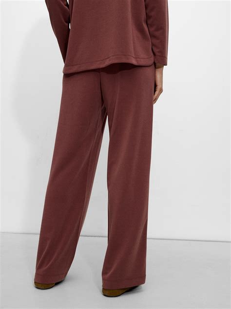 Loose-fitting trousers with elastic waistband Grey | Parfois