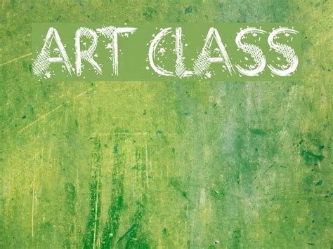 art class font ffontsnet