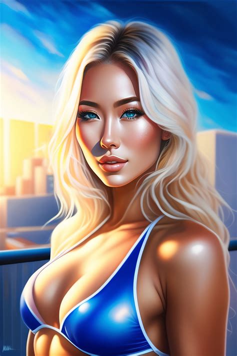 Lexica - Art by mikuni mizuki, Instagram model Hannah Palmer, blonde