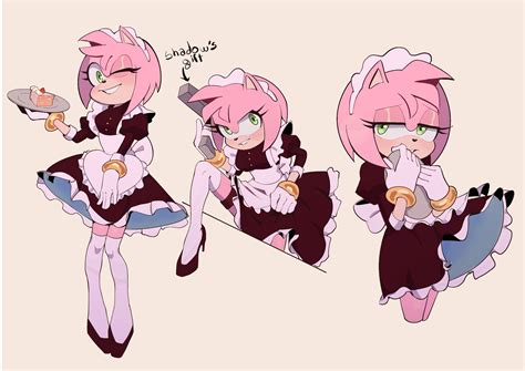 maid Amy Rose brings a slice of pie for you and a gift for Shadow as