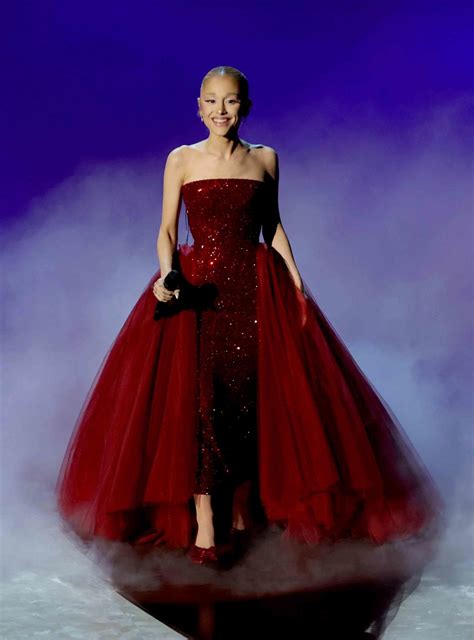 Ariana Grande's Oscars Performance Dress Featured a Hidden Pair of