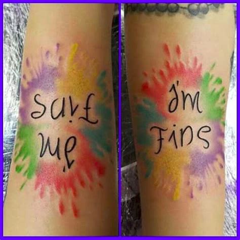Tattoo uploaded by Servo Jefferson • Save me/I'm fine ambigram tattoo ...