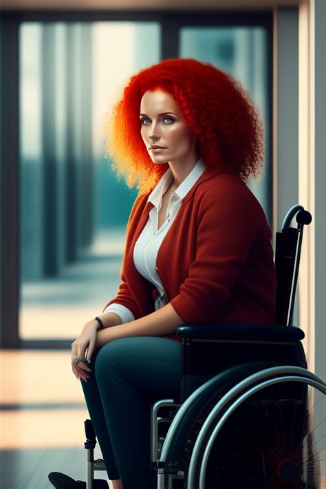 Lexica - Woman 30 years old, redhead, curly hair, scared look, sitting