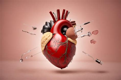 Premium AI Image | anatomic heart model for educational purpose with ...