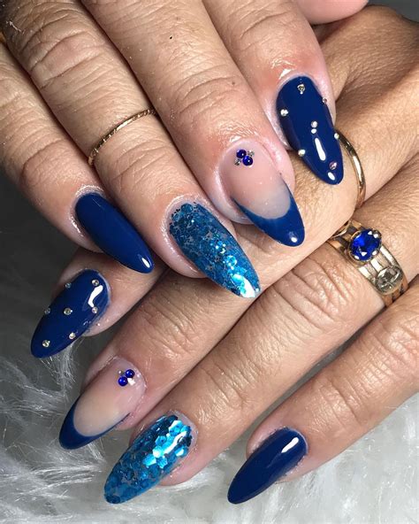 Unha De Gel Azul - Unhas em gel azul: 55 inspirações e tutoriais