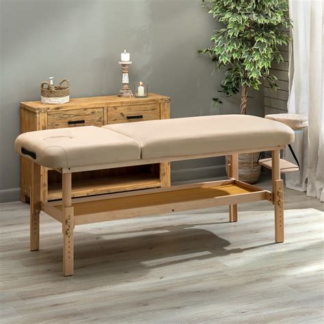 Spa Massage Bed - 2-Section - Taupe - Massage Warehouse