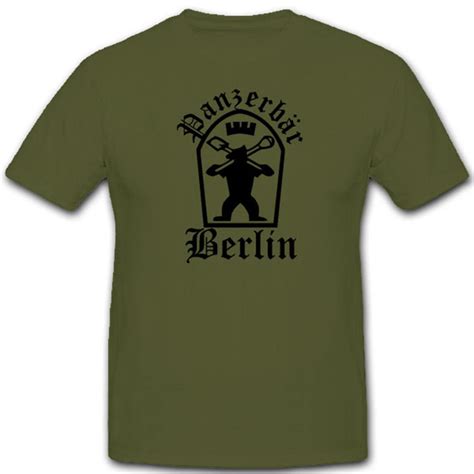 Panzerbär Berlin-Panzerfaust Hauptstadt - T Shirt #7701 | eBay