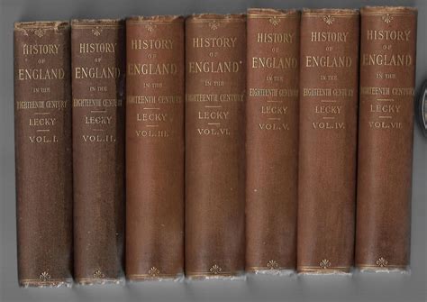 A History of England in the Eighteenth Century. 7 Volume Set. A History