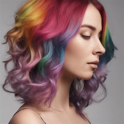 Rainbow highlights Hair - v1.0 | Stable Diffusion XL LoRA | Civitai