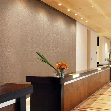 mm fabric backing vinyl pvc wallcovering wallpaper fireproof