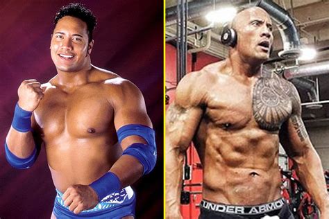 The Rock's incredible body transformation: 25 years on from WWE debut ...