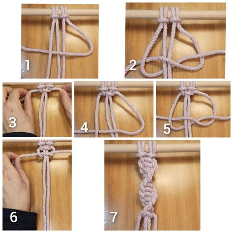 tie  macrame spiral knots macraming