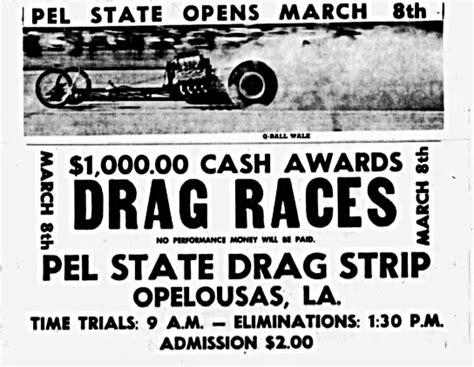 Louisiana Drag Strip History