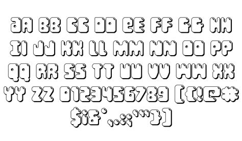 Bubble Butt Windows font - free for Personal