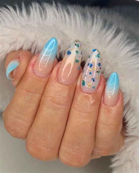 Inspirações Unhas Em Gel - Unhas em gel azul: 55 inspirações e tutoriais