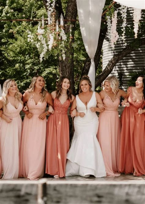rust pink bridesmaid dresses  priscilla roberts blog