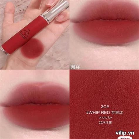 son kem li ce hazy lip clay whip red   gach vilip shop
