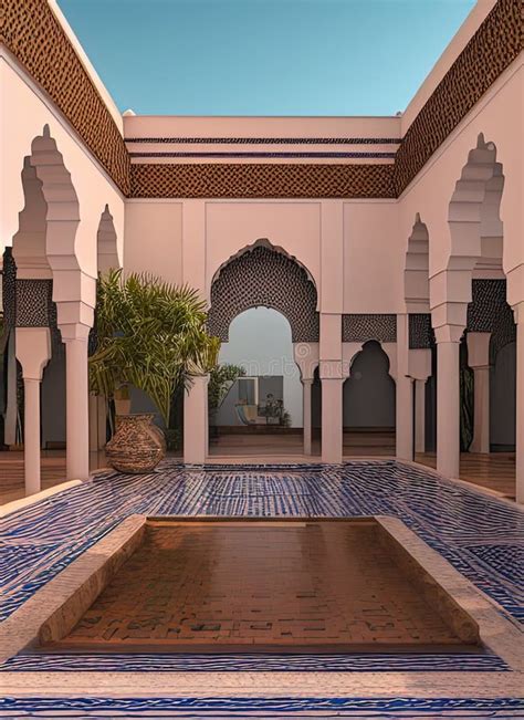 Fictional Mansion in Rabat, Rabat-Salé-Kénitra, Morocco. Stock ...