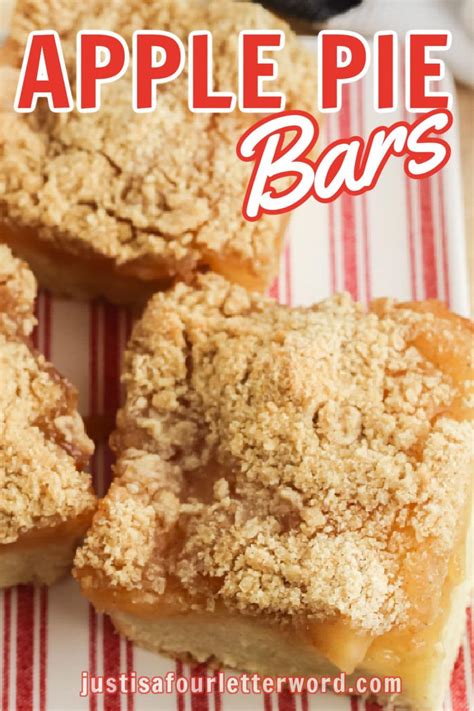 This apple pie bars recipe uses canned apple pie filling over a ...