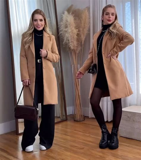 Look Com Casaco Caramelo - Looks com casaco caramelo longo | Looks com casacos compridos, Look ...