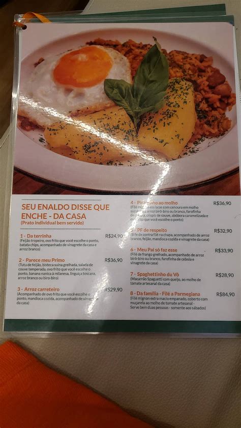 menu em padaria padoca  enaldo campo grande