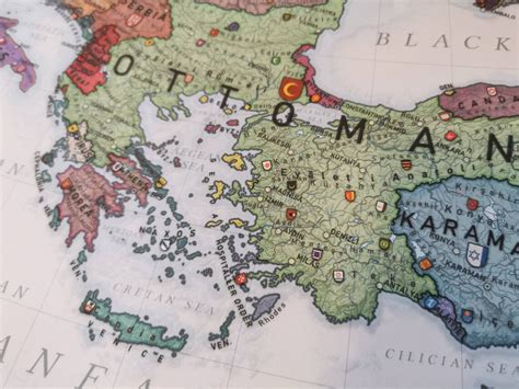 Europe 1444 History Map | Etsy