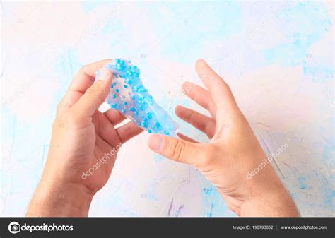 Hand Made Toy Called Slime Experiment Scientific Method — Stock Photo ...