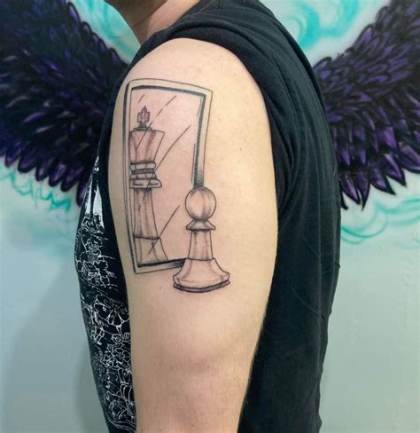 chess piece king tattoo 2