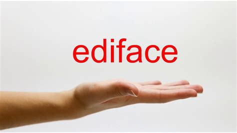 How to Pronounce ediface - American English - YouTube