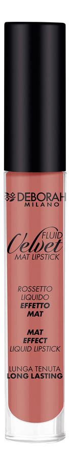 Deborah Milano жидкая помада для губ матовая fluid velvet mat lipstick ...