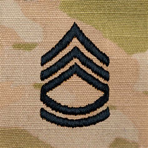 Army Sergeant First Class SFC E-7 Rank OCP Sew On Patch