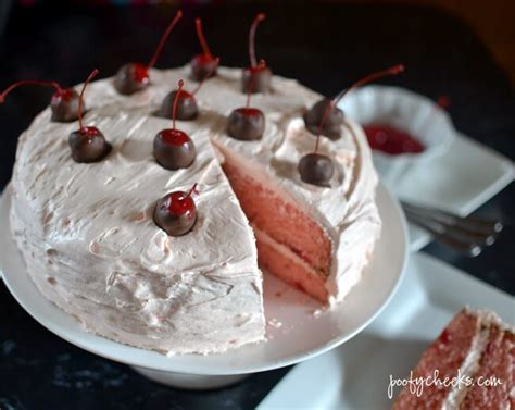 Maraschino Cherry Cake Recipe - Poofy Cheeks