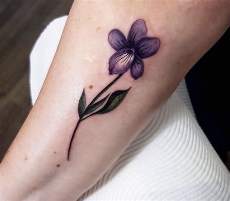 blue violet flower tattoo - Great If Log-Book Efecto