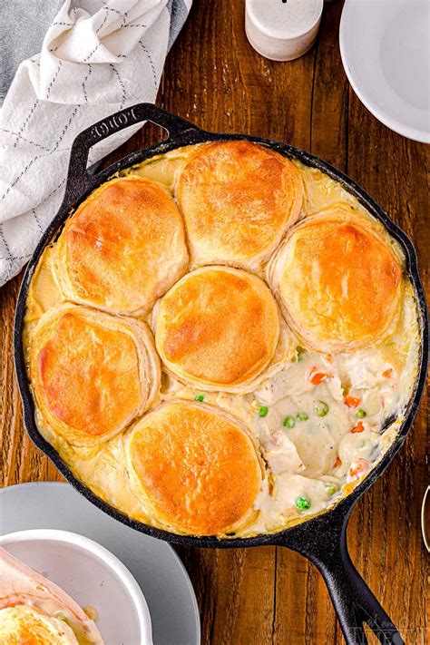 Turkey Pot Pie Recipe with Biscuits - Mom On Timeout