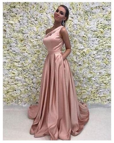 chic prom dresses  shoulder sweepbrush train sexy prom dresseveni