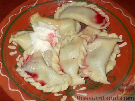 Вареники с вишней, рецепты на RussianFood.com: 40 рецептов вареников с ...