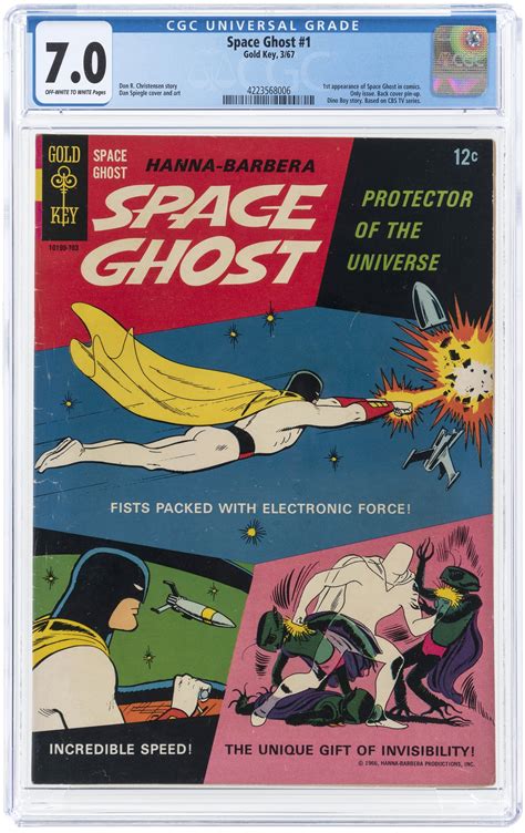 Hake's - SPACE GHOST #1 MARCH 1967 CGC 7.0 FINE/VF (FIRST SPACE GHOST).
