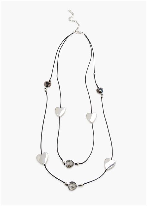 Shop Layered Love Necklace in Black | Accessories | Taking Shape AU