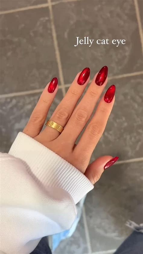 Маникюр "кошачий глаз": 15 оригинальных вариантов | Cat eye nails ...