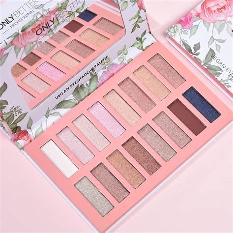 Vegan Eyeshadow Palette, Nude Eyeshadow Palette, 16 Shades Organic