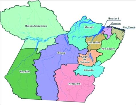 -O Estado do Pará e as 12 regiões de integração | Download Scientific ...