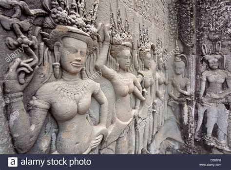 Apsaras (celestial dancers). Angkor Wat. Cambodia Stock Photo - Alamy