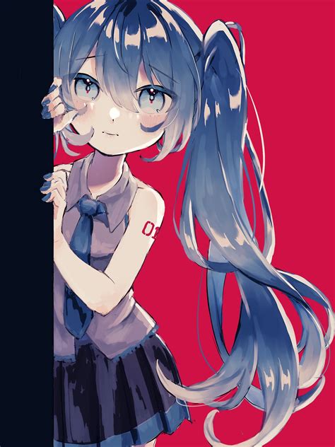 初音ミク - VOCALOID - Mobile Wallpaper by ぽよ( '×' ) #3342146 - Zerochan