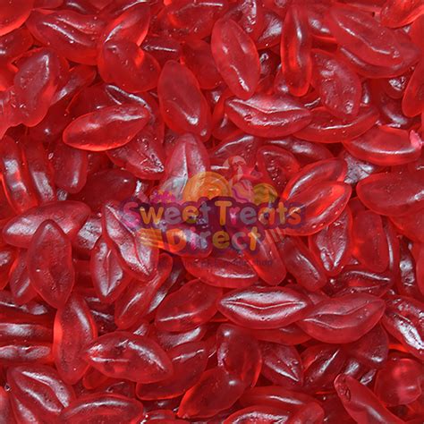 Jelly Lips Cherry Flavour | Gluten and Dairy Free - Sweet Treats Direct