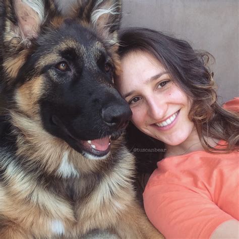 long-coat-german-shepherd-girl-with-her-owner-laura | Leishjaclyn German Shepherds